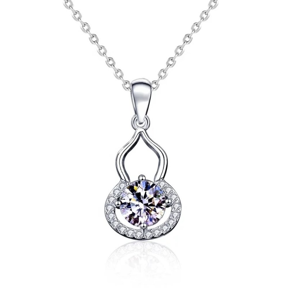 Certified 1ct. t.w. Diamond Pear Shape Necklace